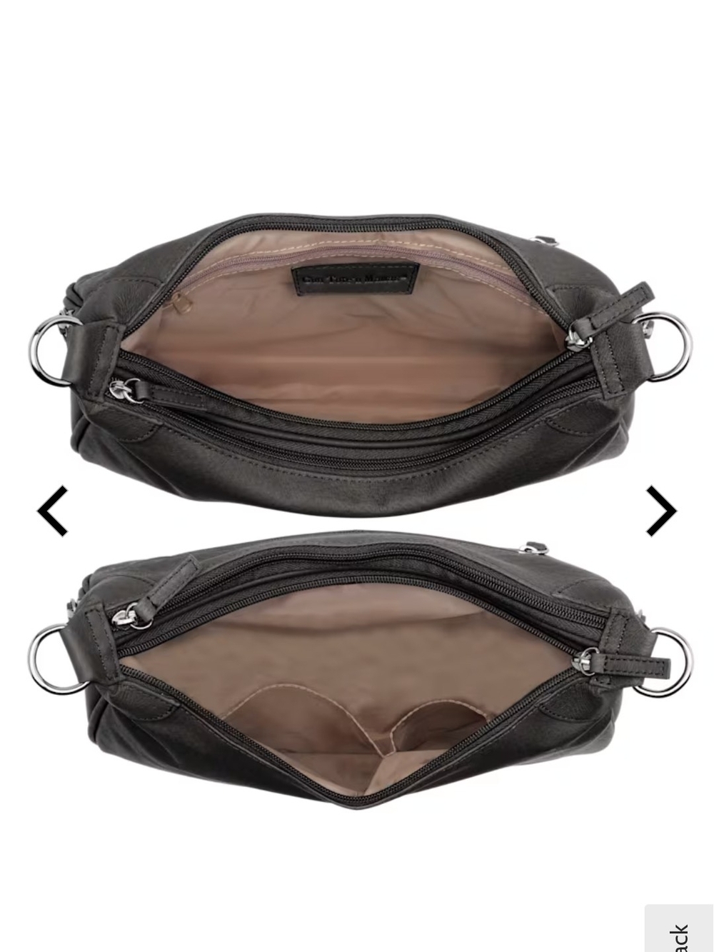 Gun Tote’n Mamas Brownish Black Leather Concealed Carry Hobo Handbag GTM Purse - Picture 3 of 16
